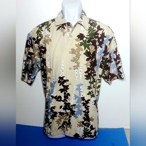 QWIKSILVER COMFORT EDITION LARGE HAWAIIAN SHIRT COMFORT FIT